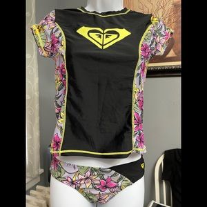 Roxy Swimwear Set Girls 12-14 Pre Owned